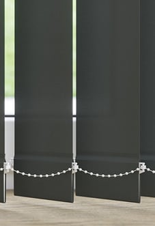 Amalfi, Pitch Black - Vertical Blind Slats